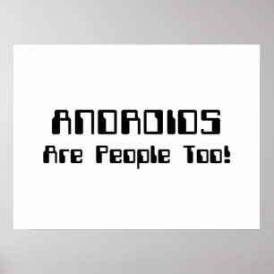 ANDROIDS sind auch Leute! Poster