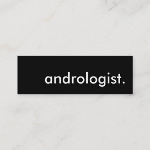 Androloge. Mini Visitenkarte