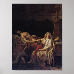 Andromache Mourning Hector Poster