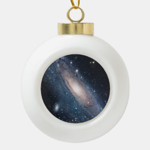 Andromeda-Galaxie-Milchstraße spielt Keramik Kugel-Ornament