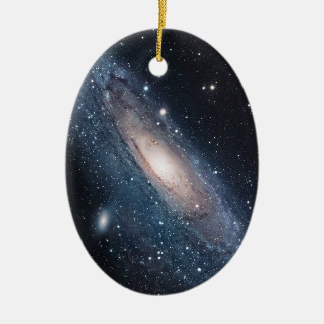Andromeda-Galaxie-Milchstraße spielt Universum die Keramik Ornament (Vorne)