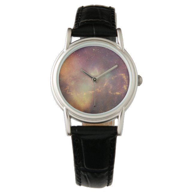 Andromeda-Galaxie-Milchweg-Kosmos Armbanduhr (Vorderseite)