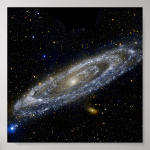 Andromeda-Galaxie-Milchweg-Kosmos Poster