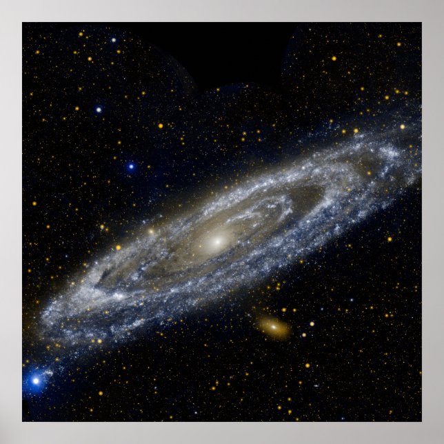 Andromeda-Galaxie-Milchweg-Kosmos Poster (Vorne)