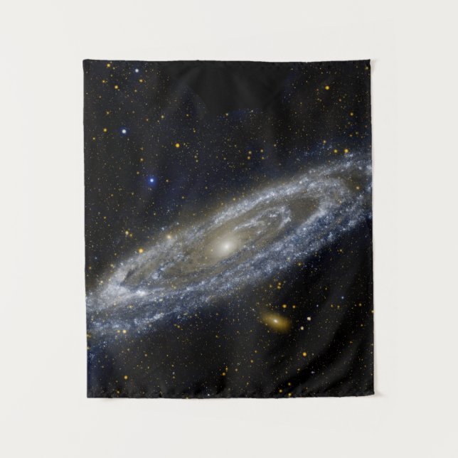 Andromeda-Galaxie-Milchweg-Kosmos-Universum Wandteppich (Vorderseite)