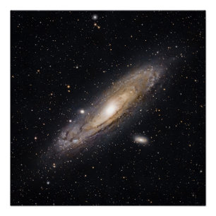 Andromeda-Galaxie-Wandkunst Tiefraum-Dekor Poster
