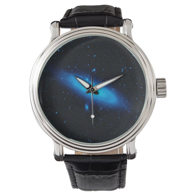 Andromeda Galaxie Weltraumwissenschaft Astronomisc Armbanduhr (Vorderseite)