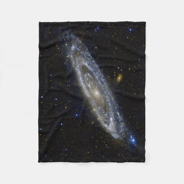 Andromeda Galaxy Starry Sky Fleecedecke (Vorderseite)