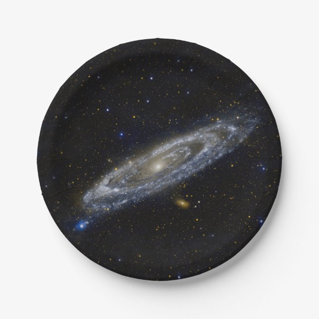 Andromeda Galaxy Starry Sky Pappteller (Vorderseite)