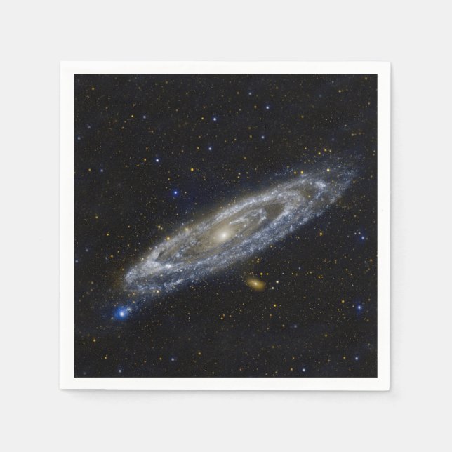 Andromeda Galaxy Starry Sky Serviette (Vorderseite)