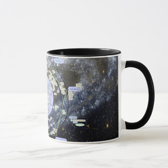 Andromeda Map mug Tasse (Rechts)
