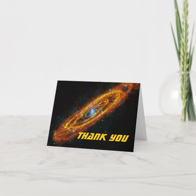 Andromeda's Stars Thank You Note Card Dankeskarte (Vorderseite)