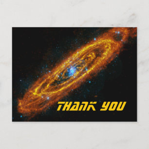Andromedas Sterne Danke-Postkarte Postkarte