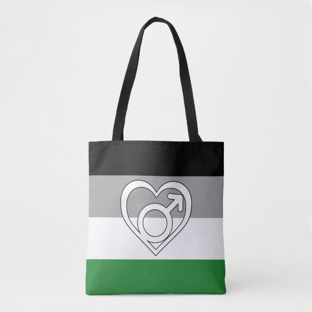 Androphilia Pride Flag und Symbol Tasche (Vorderseite)