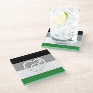 ANDROPHILIE-FLAGGE UND SYMBOL - Komplettes Design Glasuntersetzer
