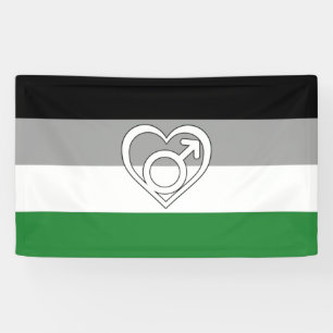 Androphilie-Stolzflagge und Symbol Banner