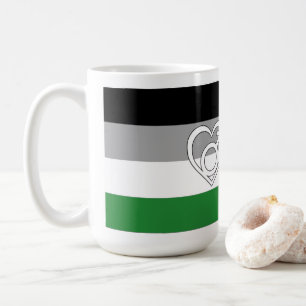 Androphilie-Stolzflagge und Symbol Kaffeetasse