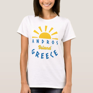 Andros Island, Griechenland - Sonnenschein Damen T-Shirt