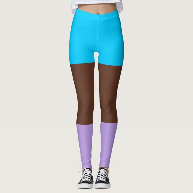 Androsexual Pride Flag Leggings (Vorderseite)