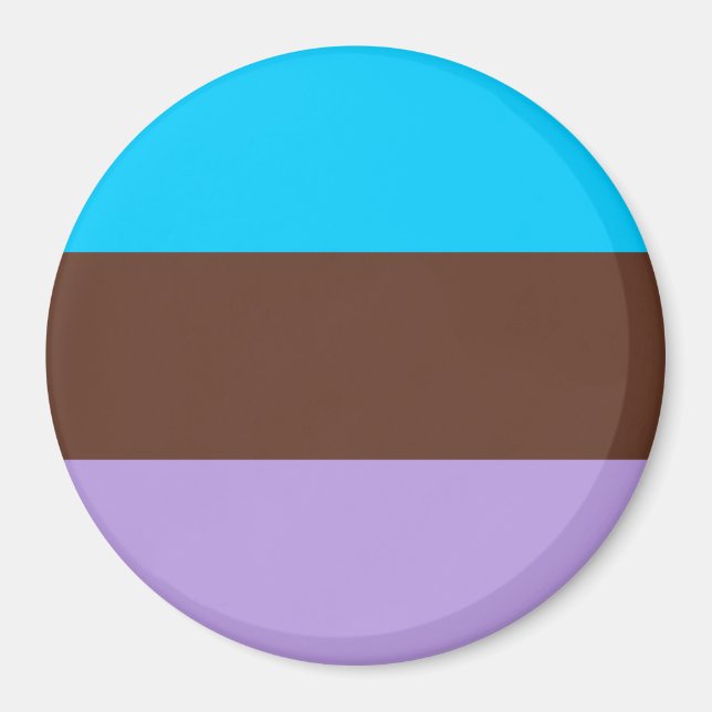 Androsexual Pride Flag Magnet (Vorne)