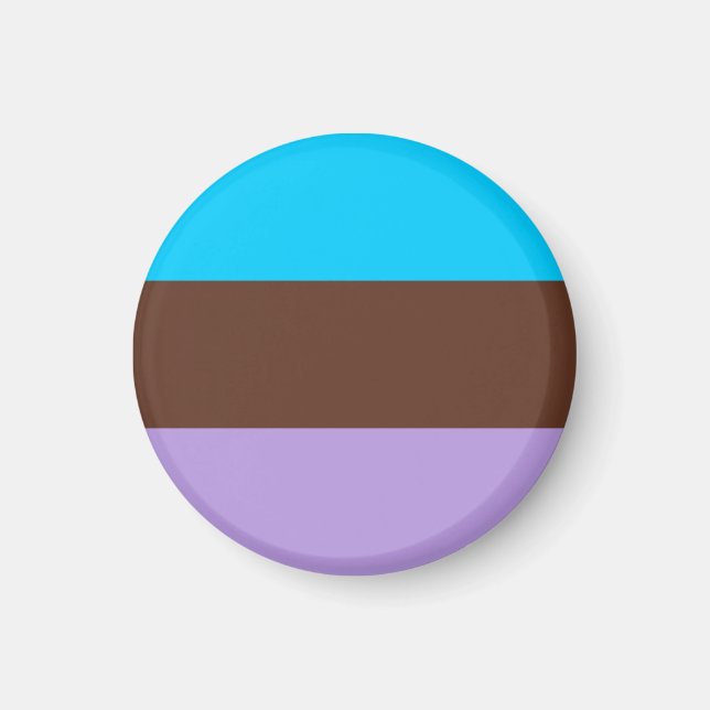 Androsexual Pride Flag Magnet (Vorne)