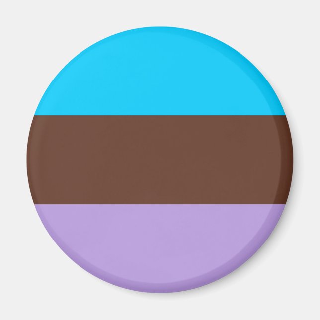 Androsexual Pride Flag Magnet (Vorne)