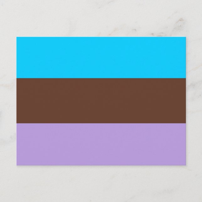 Androsexual Pride Flag Postkarte (Vorderseite)