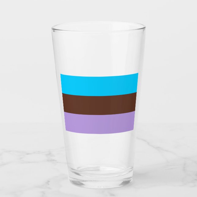 Androsexual Pride Glas (Vorderseite)