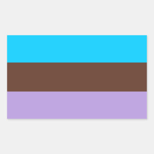Androsexual Pride Rechteckiger Aufkleber