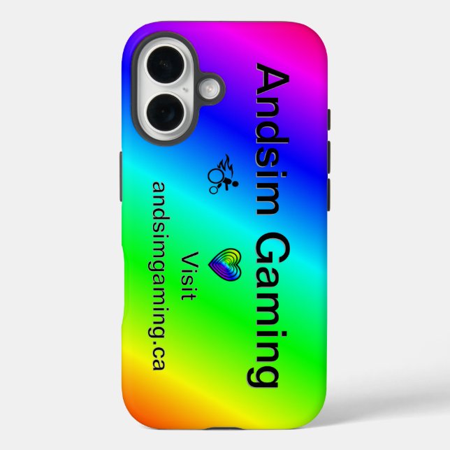 Andsim Gaming Iphone 16 Fall iPhone 16 Hülle (Rückseite)