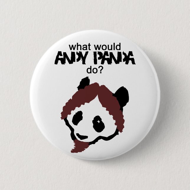 Andy-Panda-Knopf Button (Vorderseite)