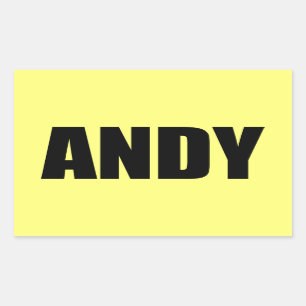 Andy Rechteckiger Aufkleber