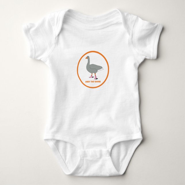 ANDY THE GOOSE BABY STRAMPLER (Vorderseite)