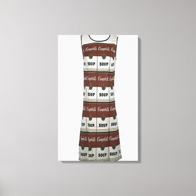 Andy Warhol - Das Souperkleid Leinwanddruck (Vorderseite)