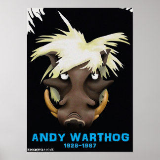 Andy Warthog Print Poster