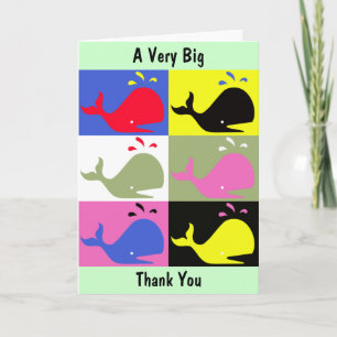 Andy Whale-Hole™_"A Very Big Thank You" Greeting Dankeskarte
