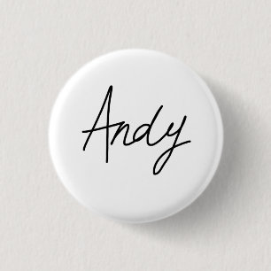 Andys Unterzeichnungs-Abzeichen Button