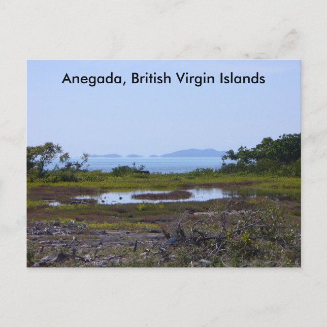 Anegada BVI Postkarte (Vorderseite)