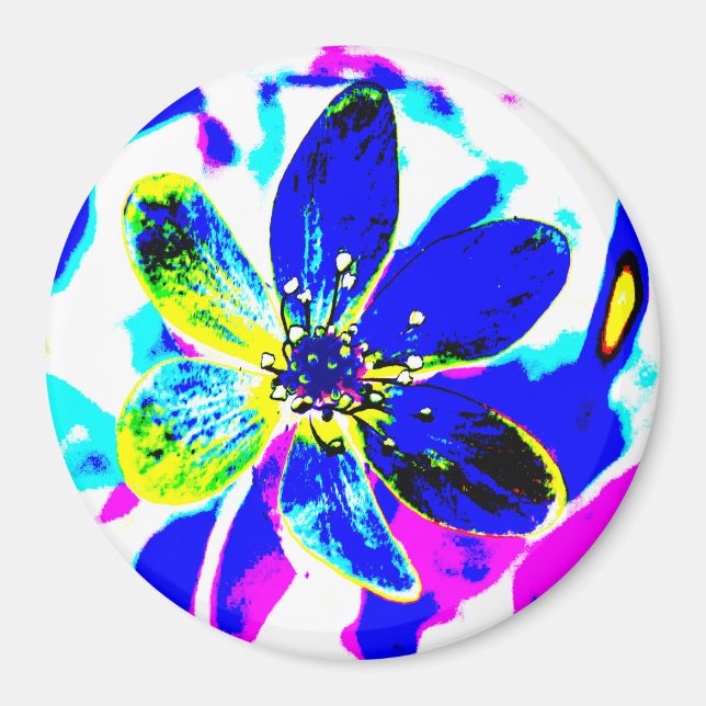 Anemon-Untersetzer Magnet (Vorne)