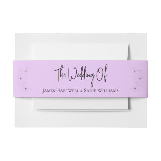 Anemone auf Light Lilac Einladungsbanderole