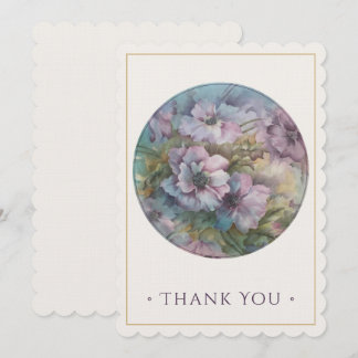Anemone Blumen Danke | Elegante Wertschätzung Mitteilungskarte