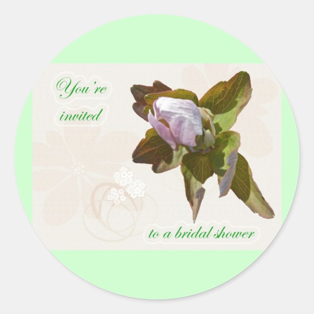 Anemone Brautparty Sticker (Vorderseite)