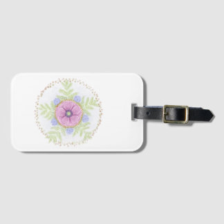 Anemone, Endivienblüten, Wermut und Mandeln Gepäckanhänger