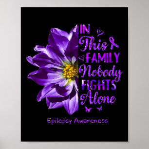 Anemone Epilepsy Awareness Kostüme Niemand kämpft Poster