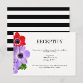 Anemone Floral Wedding Card Einladung