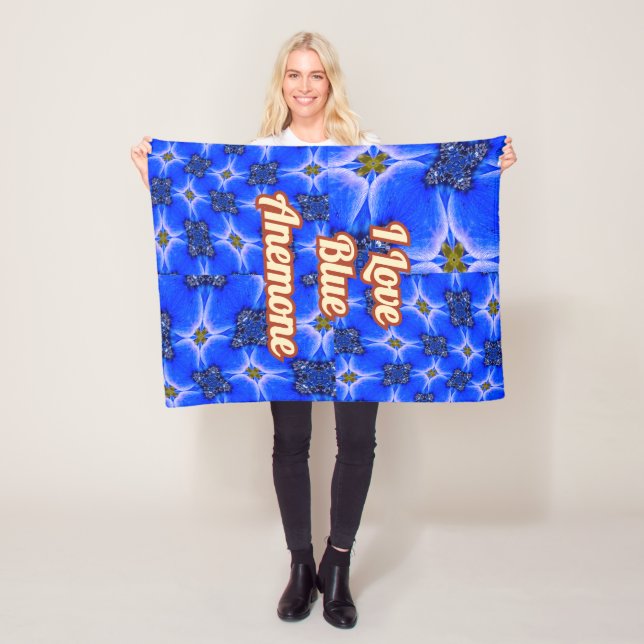 Anemone Muster Fleecedecke (Beispiel)