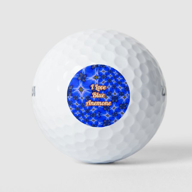 Anemone Muster Golfball (Vorderseite)
