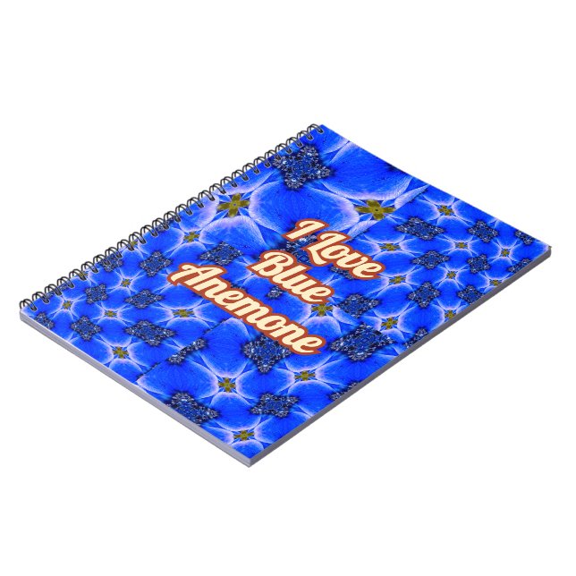 Anemone Muster Notizblock (Linke Seite)