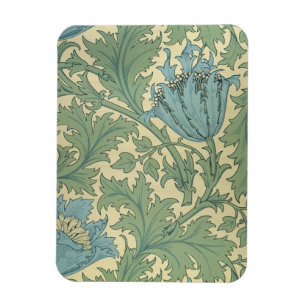 "Anemone"-Muster (Textilien) Magnet