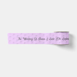 ~Anemone on Light Lilac Wedding Ribbon Satinband